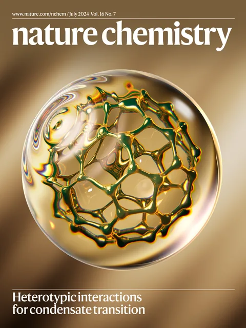 Nature Chemistry 分子水球材料化学概念封面设计