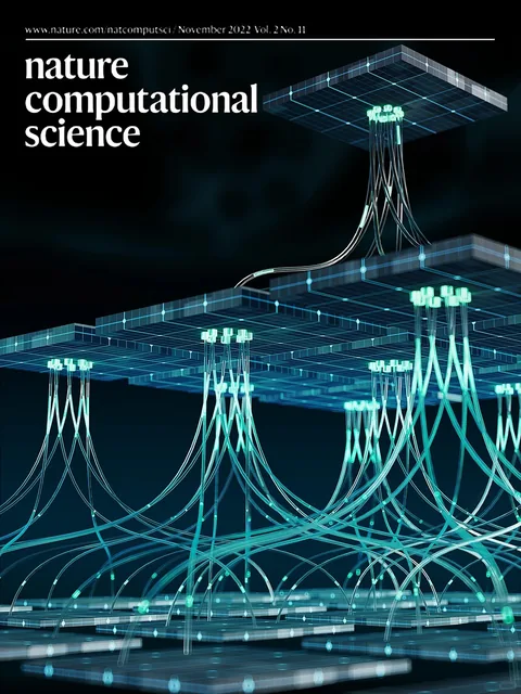 Nature Computational Science AI 神经网络概念封面设计