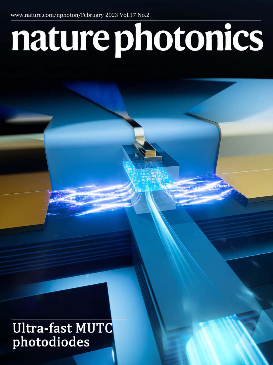 Nature Photonics 光电芯片封面视觉设计（作品图 2）